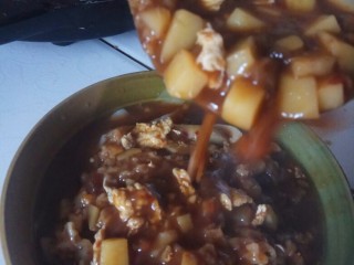 17、家庭版素臊子刀削面,成品