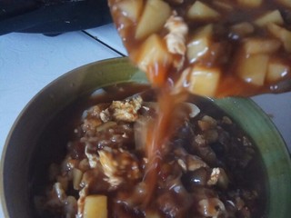 18、家庭版素臊子刀削面,成品