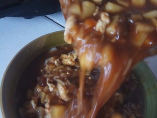 19、家庭版素臊子刀削面,成品