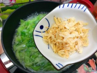 14、暖冬系列の清欢～生菜萝卜丝虾皮鸡蛋汤,下虾皮