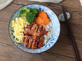 10、照烧鸡排饭,开吃