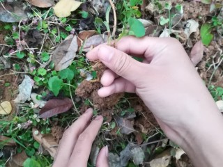 2、#时令菜#清香开胃的折耳根凉拌橙皮,刚刚从土里挖出来的折耳根