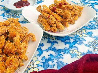 11、家庭版炸鸡柳,也可以撒点孜然粉或是椒盐