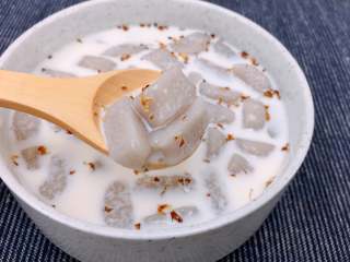 23、红豆椰香芋圆,芋圆直接加入牛奶也很赞哦~