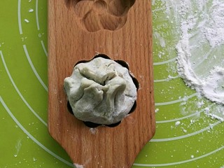 14、糯米青团/清明粿,放糕点模具