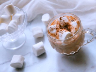 14、棉花糖巧克力热奶,美美哒