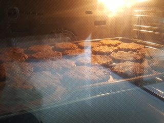 12、粗粮燕麦饼干,12.放入已预热好的烤箱中，上下火170度，中层烤25分钟左右。