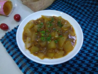14、肉沫烧冬瓜,成品