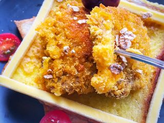 13、宝宝辅食12M➕:香煎吐司夹肉片,香喷喷,大人可以一起享用哦