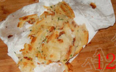 12、葱油饼,完成品