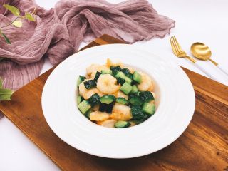 31、#绿色美食# 黄瓜炒虾仁,成品图