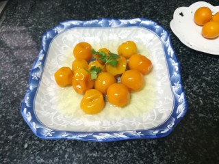 9、通气止咳的蜂蜜金桔,成品图。