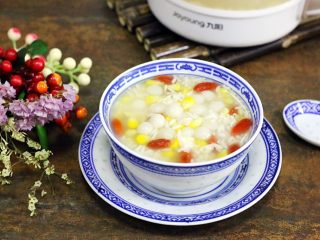 14、玉米圆子甜酒酿,成品图。