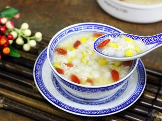 15、玉米圆子甜酒酿,成品图。