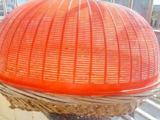 11、柚子皮糖,晾时我怕太甜惹小动物，就拿个塑料筛盖上，哈????