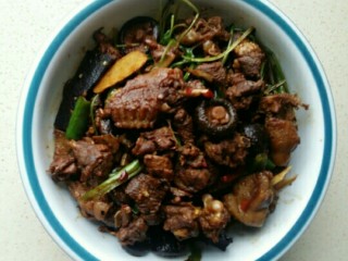 12、【啤酒鸭】,加香菜（平时加葱结)装盘即可……