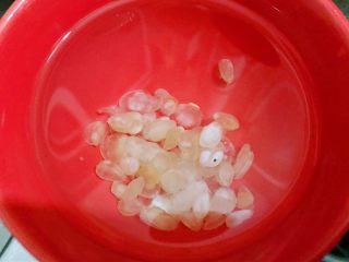 3、养颜羹,皂角米加水泡发，以上三样可以前一天睡觉前泡上