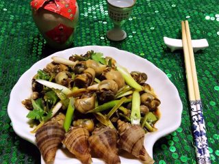 11、香葱拌小海螺,来壶小酒喝起来