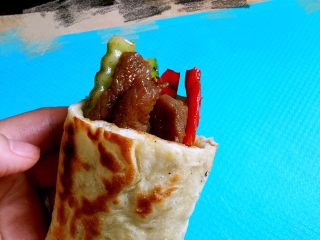 8、口袋饼塞肉,装口袋里开吃！