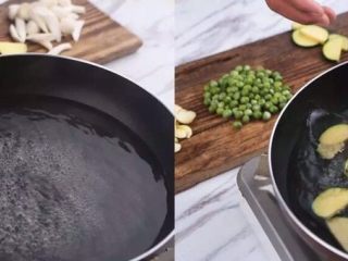 2、花5分钟，做一盘清爽瘦身不单调的炒菜，微笑对抗盛夏……,大火煮开水，加少许橄榄油和盐 ，放入南瓜