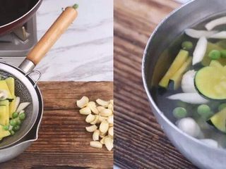 4、花5分钟，做一盘清爽瘦身不单调的炒菜，微笑对抗盛夏……,迅速用滤勺捞起，放入提前冷藏好的凉开水，滤干水备用……
