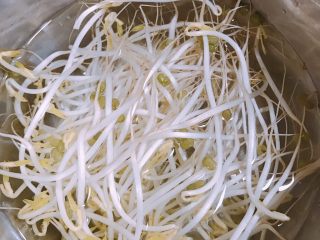22、家庭自制凉皮,豆芽焯水