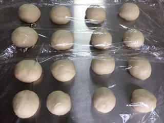 7、手揉菠萝包～家庭烘焙基础课之面包课程,排气后，分50克一个的小面团