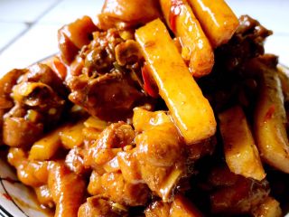 12、山药烧鸡,出锅啦。