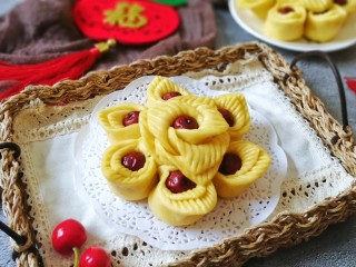 23、金花枣花馒头,成品图！