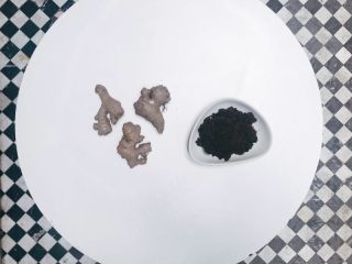 1、红糖姜茶,食材