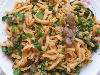 23、潮汕芥蓝牛肉炒粿条(湿炒牛河),成品图