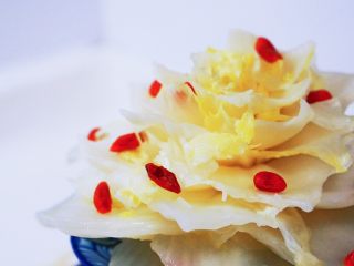 36、仪式感的宴席菜-莲花翡翠卷,近距离拍摄