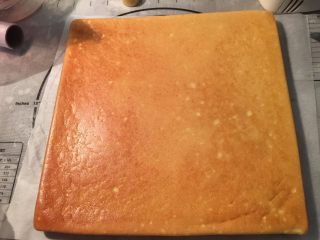 8、立体小熊蛋糕,我偷懒一起烤了,最好能分开烤,金盘180度烤13分钟,烤完后脱模的蛋糕片