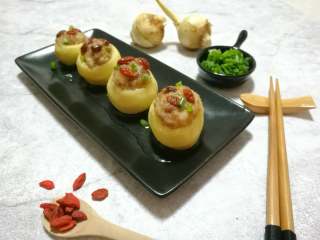 15、慈菇酿肉,成品图