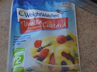 7、感恩季——小能量卡仕达奇异果挞,按照卡士达粉说明调好卡仕达酱。这个是低脂低热量的，更健康哦。