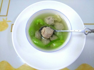 9、丝瓜肉丸汤,成品