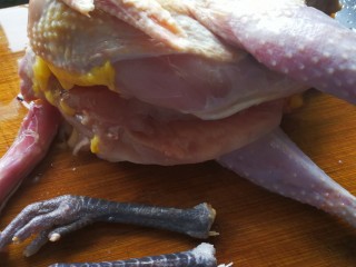 2、中餐秋冬滋补篇:天麻老母鸡汤,去头，去脖子上的皮和中轴部位的淋巴。鸡脚去指甲。