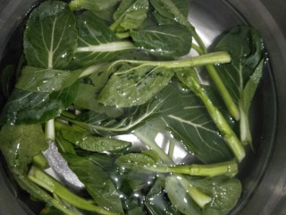 4、暖心牛肉面疙瘩汤,青菜洗干净