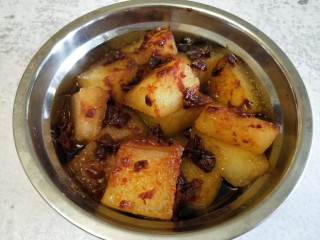 13、蒸素扣肉,蒸好的冬瓜