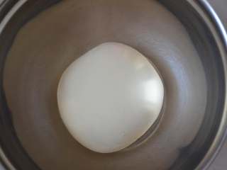 4、花朵馒头,面板上撒少量干面粉，把面絮倒在面板上，揉搓成光滑的面团。盖好，进行发酵，大约两个小时。