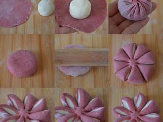 28、花朵馒头,一目了然的步骤图。