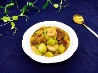 28、#绿色美食# 下饭神菜  面筋丝瓜煲,成品图