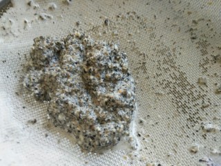 12、黑芝麻核桃乳,这是过筛以后的渣子