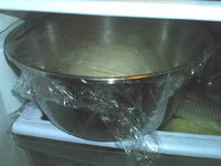 4、山药馒头—冷藏发酵,放入冰箱冷藏过夜