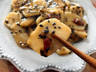 15、食过返寻味～黑芝麻枸杞红糖炒年糕,真心好吃(๑´ڡ`๑)