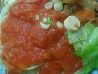 7、秘密什锦盖浇面,给小朋友吃，可以去掉辣椒，加鱼肠。