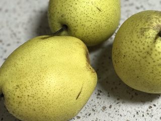 1、冰糖炖雪梨,准备梨子