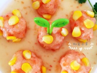 13、黄金玉米鲜虾球—虾肉的鲜美与玉米的清甜,嘿嘿，宝宝要开动喽