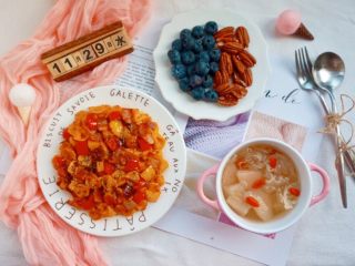 18、培根炒南瓜蝴蝶面(含蝴蝶面的做法),美味早餐~