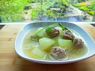 21、冬瓜汆丸子,成品图